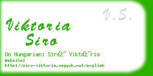 viktoria siro business card